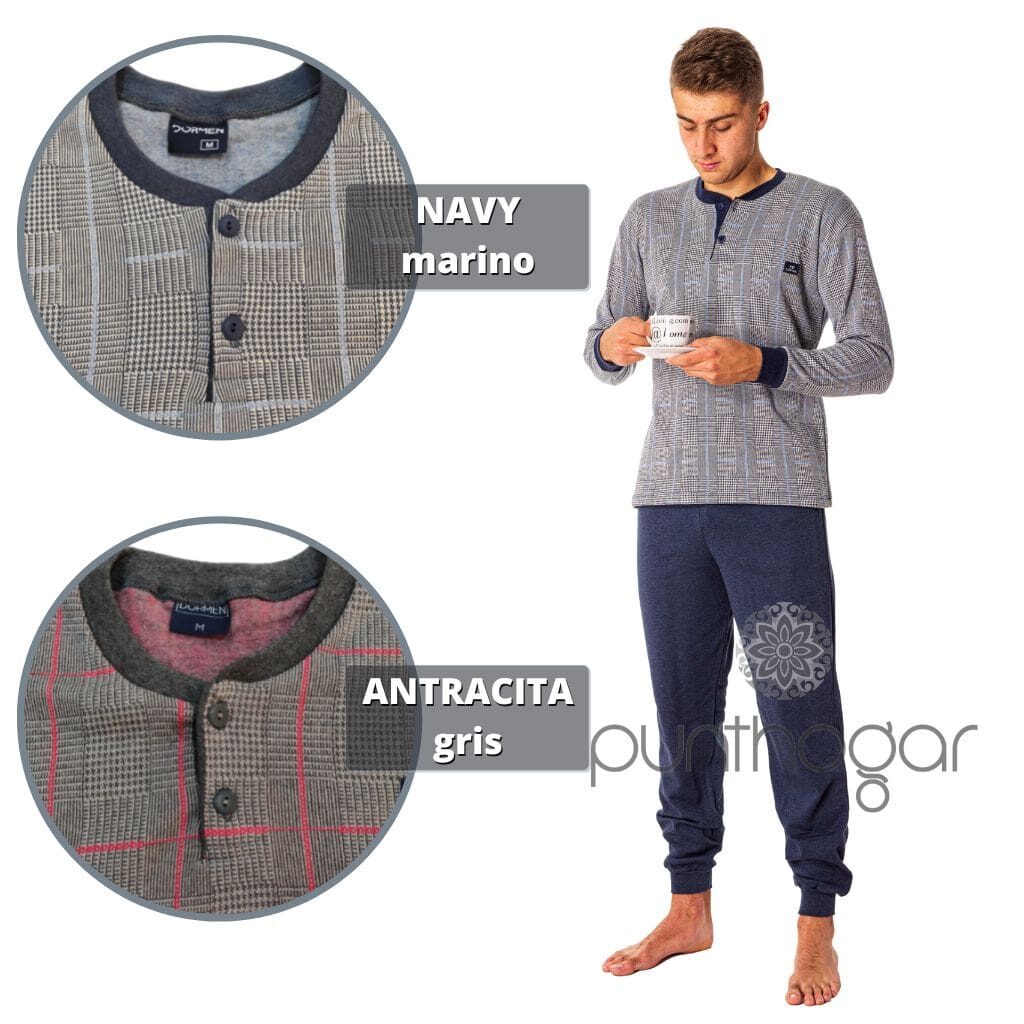 Pijama hombre invierno 40015 marca Dormen