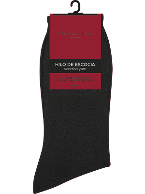Pack 2 calcetines hombre para vestir HILO DE ESCOCIA marca Ysabel Mora - Imagen 2
