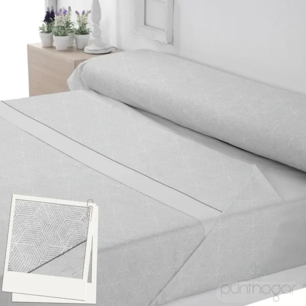 Juego de sábanas de coralina gris Trovador DOHA 8797 – sábanas de invierno suaves y cálidas