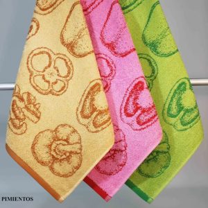 Paños de cocina rizo 100% algodón - Trovador PIMIENTOS 269